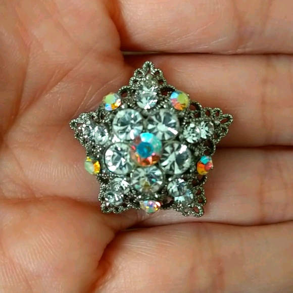 Vintage Crystal hair Pin - Picture 1 of 4